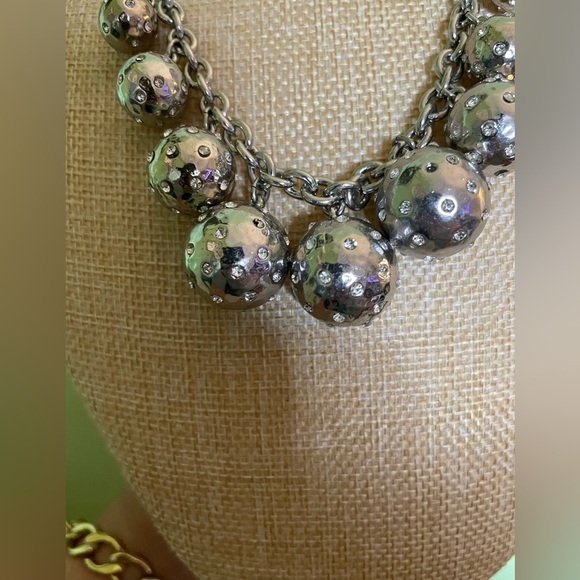 Elegant Brand New Talbots Silver Statement Necklace - Picture 3 of 12